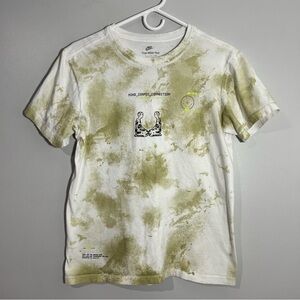 Nike Cosmic Connection Space Green Tie Dye Short Sleeve T-Shirt Mens Small
